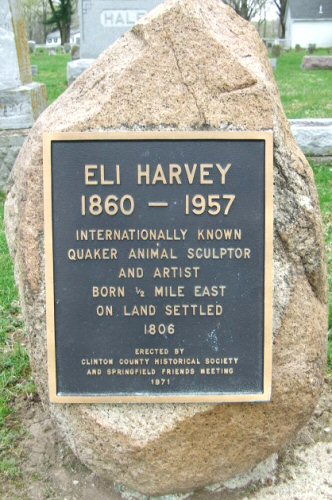 Eli Harvey Quaker Sculptor memorial