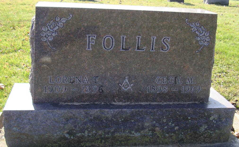 Cecil Follis tombstone Find-A-Grave