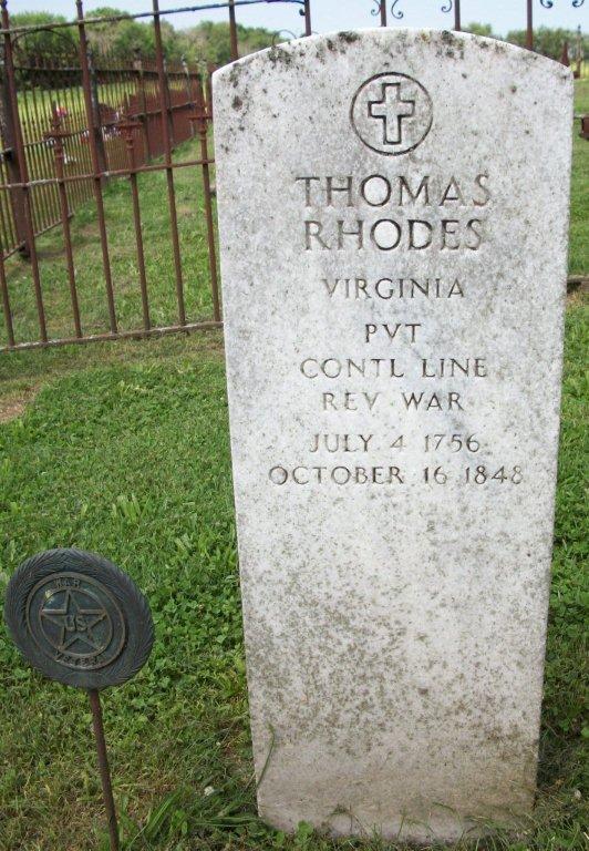 Grave of Thomas Rhodes