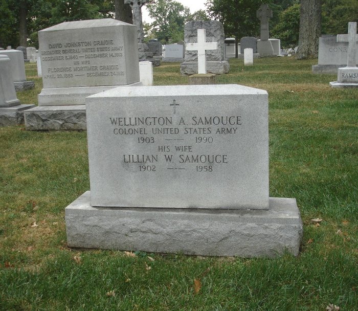Samouce headstone at Arlington National Cemetery