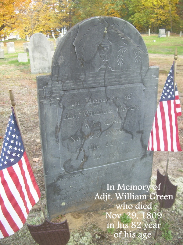 William Green 1727-1809 gravestone
