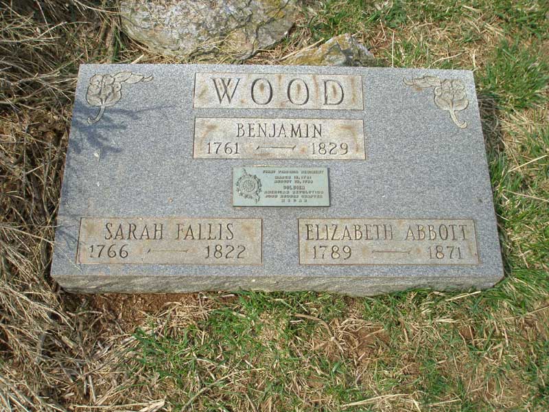 Benjamin Wood tombstone