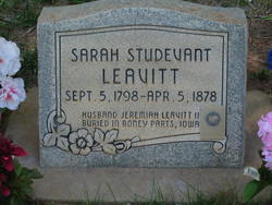 Sarah <i>Sturdevant</i> Leavitt