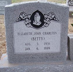 Elizabeth Joan Betty <i>Thedford</i> Charlton