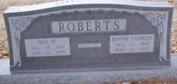 Minnie <i>Crowley</i> Roberts