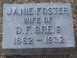 Janie Jennie <i>Foster</i> Greig